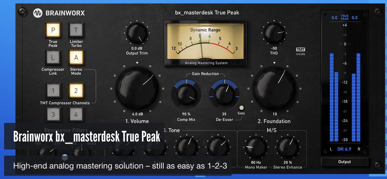 初心者向け】Brainworx bx_masterdesk True Peakの使い方・特徴・用語