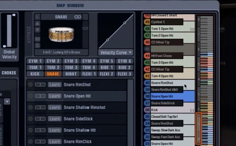mapping midi channels addictive drums